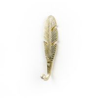 DSC 1981 Polished gold feather wall hook