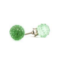 DSC 1905 Green patterned glass knob