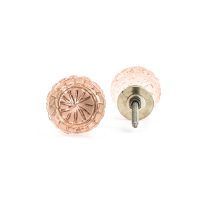 DSC 1914 Pink patterned glass knob