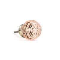 DSC 1916 Pink patterned glass knob