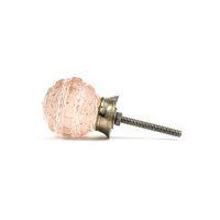 DSC 1917 Pink patterned glass knob