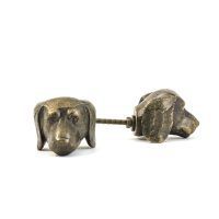 DSC 2385 Antique gold dog knob
