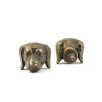DSC 2386 Antique gold dog knob