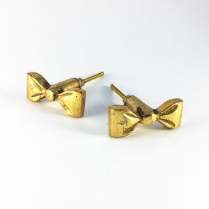Gold iron bow knob 1