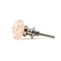 DSC 3459 Pink bubbled glass knob