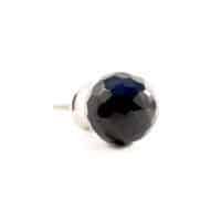 black geo glass knob 5