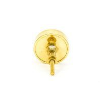 DSC 0761 Round brass edge and white stone knob