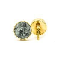 DSC 0786 Round brass edge and grey stone knob