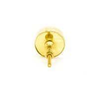 DSC 0790 Round brass edge and grey stone knob