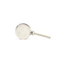 DSC 3175 Round comtemborary silver iron knob