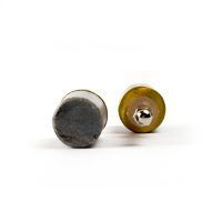 Grey Marble and Brass Cylinder Pul P 000016 6