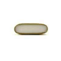White Marble and Brass Oblong Pull P 000008 5