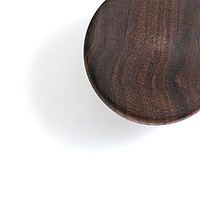 walnut wood knob closeup 1