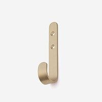 brushed brass wall hook 6 1
